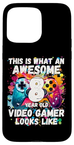 Hülle für iPhone 15 Pro Max Gaming Vintage, 8. Geburtstag, 8-jähriger Junge, Mädchen, Gamer von Video Game Vintage Gammer Birthday Gifts Girl Boy