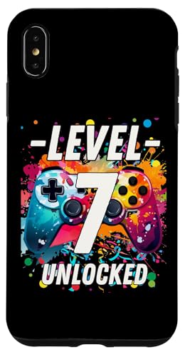 Hülle für iPhone XS Max Gaming Vintage, 7-jähriger Junge, Mädchen, Gamer zum 7. Geburtstag von Video Game Vintage Gammer Birthday Gifts Girl Boy