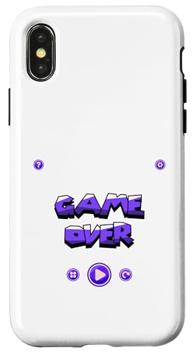 Spiel vorbei bunt Hülle für iPhone X/XS von Video Games Lover Gamer Boys Men Kids