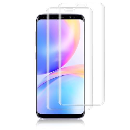 VideoSecu 2 Stück Schutzfolie für Panzerglas für Samsung Galaxy S9 Plus, 9H Kratzfest Panzer Schutz Glas Folie, Blasenfrei, Fingerabdruck, HD Displayschutzfolie für Samsung S9+ Schutzglas Panzerfolie von VideoSecu