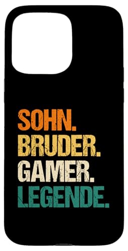 Gaming Zocken Bruder Sohn Zocker Gamer Hülle für iPhone 15 Pro Max von Videospiele Computerspiele Gamer