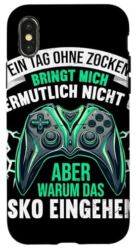 Hülle für iPhone X/XS Gamer Gaming Liebhaber Videospieler Konsole PC Gaming von Videospiele Liebhaber PC Gamer Konsolenspiele