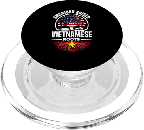 Amerikanische erhöhte vietnamesische Wurzeln, vietnamesische Flagge PopSockets PopGrip für MagSafe von Vietnam - Vietnamese Heritage Roots Flag Designs