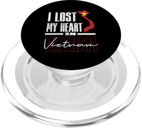 Vietnam Vietnamesische Vietnam-Flagge Lost My Heart In Vietnam PopSockets PopGrip für MagSafe von Vietnam - Vietnamese Heritage Roots Flag Designs