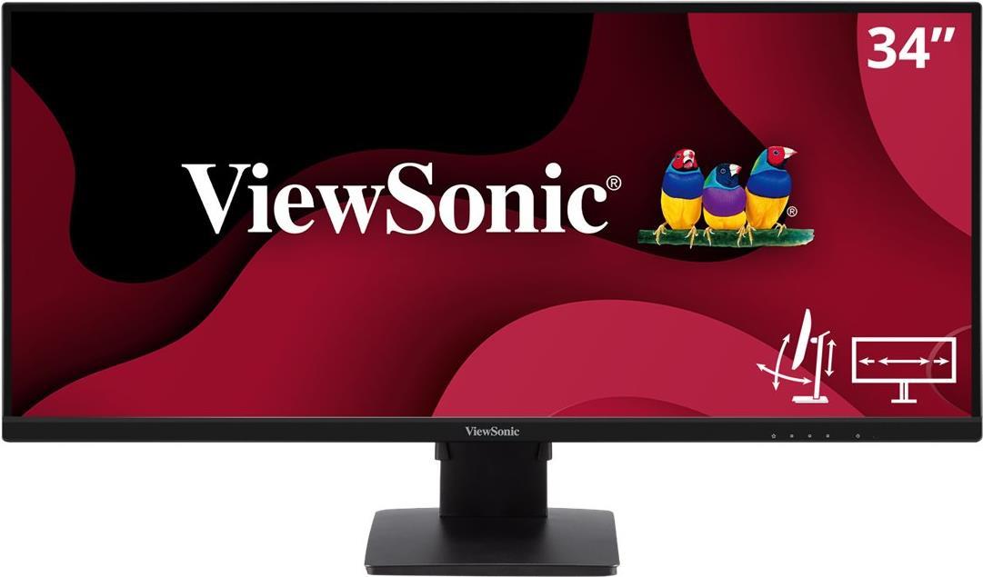 Viewsonic VA3456-mhdj 86,4 cm (34" ) 3440 x 1440 Pixel UltraWide Quad HD LED Schwarz [Energieklasse F] (VA3456-MHDJ) von Viewsonic