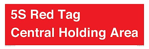 5S Schild mit Aufschrift "Central Holding Area", 600 x 200 mm, Rot, L62 5S Schild mit Aufschrift "Central Holding Area", 600 x 200 mm, Rot, L62 von Viking Signs