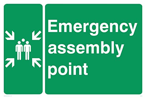 Viking Schilder sy474-a2l-ac "Emergency Assembly Point Schild aus Aluminium, Composite, 400 mm H x 600 mm W von Viking Signs