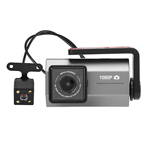 3-Zoll-Dashcam Vorne und Hinten, HD-Dashboard-Kamera mit Weitwinkel-Frontkamera für Autos, Bewegungserkennung, Schwerkraftsensor, Loop von Vikye