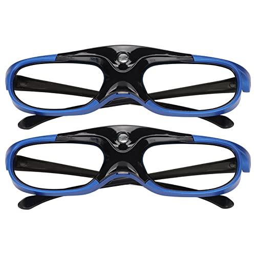 DLP Link 3D-Brille, 144 Hz 3D Active Shutter-Brille Wiederaufladbare 3D Active Shutter-Brille für Alle DLP Link 3D-Projektoren von Vikye