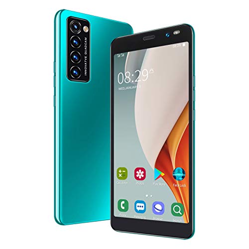 Entsperrte Smartphones, LANDVO 5,45-Zoll-Dual-SIM-Handy ohne Sperre, 512 MB RAM 4 GB ROM, 0,3 MP 2 MP Dual-Kamera, HD-Vollbild-Android-Telefon mit 1500-mAh-Akku(Grün) von Vikye