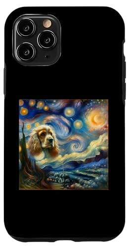 Hülle für iPhone 11 Pro Cocker Spaniel Sternennachthemd Vincent Van Gogh Art Hund von Vincent Van Gogh Gifts and Famous Art Shirts