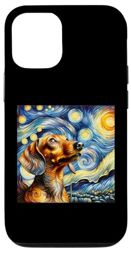 Hülle für iPhone 15 Dackel Sternennachthemd Vincent Van Gogh Art Hund von Vincent Van Gogh Gifts and Famous Art Shirts