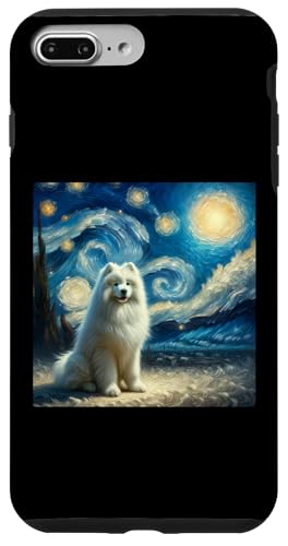 Hülle für iPhone 7 Plus/8 Plus Samojede Sternennachthemd Vincent Van Gogh Art Hund von Vincent Van Gogh Gifts and Famous Art Shirts