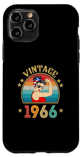 Hülle für iPhone 11 Pro Geschenk zum 59. Geburtstag 59 Jahre alt für Frauen Retro Vintage 1966 von Vintage 1966 Shirt Classic Retro 59 Birthday Gift