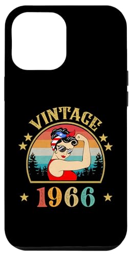 Hülle für iPhone 12 Pro Max Geschenk zum 59. Geburtstag 59 Jahre alt für Frauen Retro Vintage 1966 von Vintage 1966 Shirt Classic Retro 59 Birthday Gift