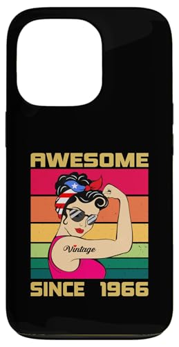 Hülle für iPhone 13 Pro Vintage 1966 Geburtstagsgeschenke für Frauen 59 Jahre alt geboren 1966 von Vintage 1966 Shirt Classic Retro 59 Birthday Gift