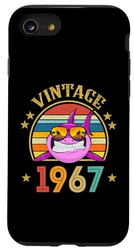 Hülle für iPhone SE (2020) / 7 / 8 Vintage Hai Geschenk 58 Jahre alt für Frauen Retro Vintage 1967 von Vintage 1967 Shirt Classic Retro 58 Birthday Gift