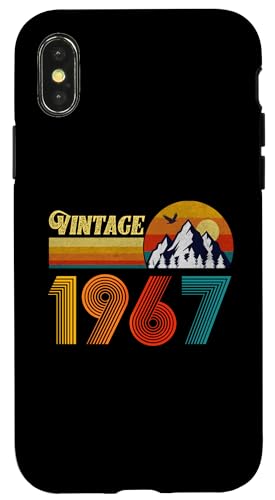 Hülle für iPhone X/XS 58 Geburtstag Shirt 58 Jahre alt Männer Frauen Retro Vintage 1967 von Vintage 1967 Shirt Classic Retro 58 Birthday Gift