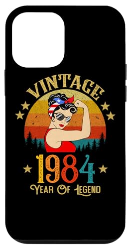 Hülle für iPhone 12 mini Geschenk zum 41. Geburtstag, 41 Jahre alt, für Frauen, Retro, Vintage 1984 von Vintage 1984 Shirt Classic Retro 41 Birthday Gift