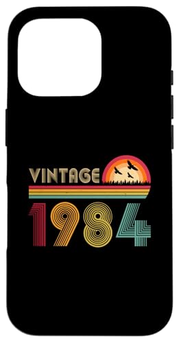 Hülle für iPhone 16 Pro Vintage 1984 Shirt Geburtstagsgeschenk für Männer Frauen 41 Jahre alt von Vintage 1984 Shirt Classic Retro 41 Birthday Gift