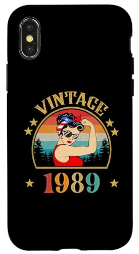 Hülle für iPhone X/XS Geschenk zum 36. Geburtstag, 36 Jahre alt, für Frauen, Retro, Vintage 1989 von Vintage 1989 Shirt Classic Retro 36 Birthday Gift