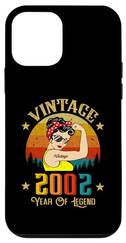 Hülle für iPhone 12 mini Vintage 2002 Geburtstag Frauen 23 Jahre alt Lustig Vintage 2002 von Vintage 2002 Shirt Classic Retro 23 Birthday Gift