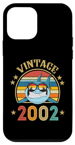 Hülle für iPhone 12 mini Vintage Hai Geschenk 23 Jahre alt für Männer Retro Vintage 2002 von Vintage 2002 Shirt Classic Retro 23 Birthday Gift