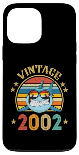 Hülle für iPhone 13 Pro Max Vintage Hai Geschenk 23 Jahre alt für Männer Retro Vintage 2002 von Vintage 2002 Shirt Classic Retro 23 Birthday Gift