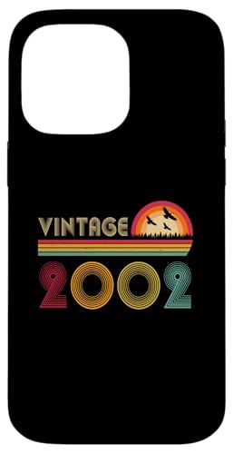 Hülle für iPhone 14 Pro Max Vintage 2002 Shirt Geburtstagsgeschenk für Männer Frauen 23 Jahre alt von Vintage 2002 Shirt Classic Retro 23 Birthday Gift