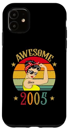 Hülle für iPhone 11 Vintage 2005 Geburtstagsgeschenke für Frauen 20 Jahre alt geboren 2005 von Vintage 2005 Shirt Classic Retro 20 Birthday Gift