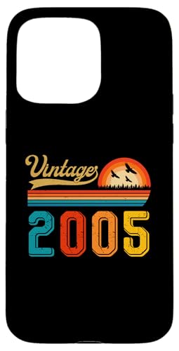 Hülle für iPhone 15 Pro Max Geschenk zum 20. Geburtstag, 20 Jahre, für Männer und Frauen, Retro, Vintage 2005 von Vintage 2005 Shirt Classic Retro 20 Birthday Gift