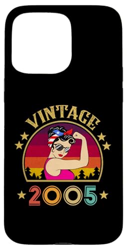 Hülle für iPhone 15 Pro Max Geschenk zum 20. Geburtstag, 20 Jahre alt, für Frauen, Retro, Vintage 2005 von Vintage 2005 Shirt Classic Retro 20 Birthday Gift