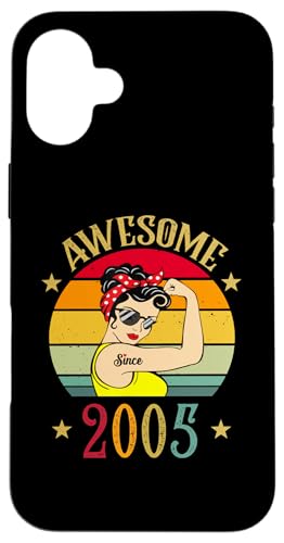 Hülle für iPhone 16 Plus Vintage 2005 Geburtstagsgeschenke für Frauen 20 Jahre alt geboren 2005 von Vintage 2005 Shirt Classic Retro 20 Birthday Gift