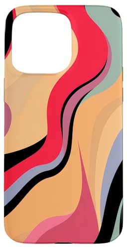 Hülle für iPhone 15 Pro Max 60er Jahre Pop Art Buntes Retro Abstraktes Muster Design von Vintage 60s Pop Art Movement