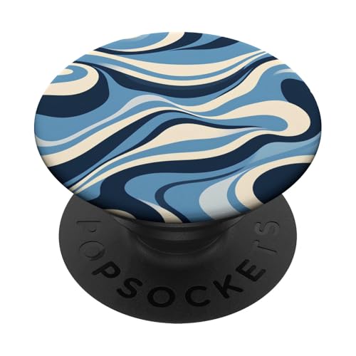 Retro-60er-Jahre-Pop-Art-Uhrwerk, buntes abstraktes Design PopSockets Klebender PopGrip von Vintage 60s Pop Art Movement