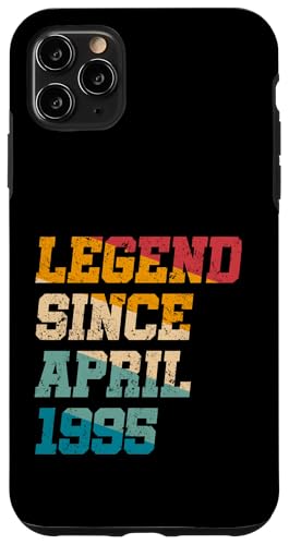 Legend Since April 1995 Lustiges Geschenk zum 30. Geburtstag Hülle für iPhone 11 Pro Max von Vintage Anniversary Birthday Novelty Gifts By Mj