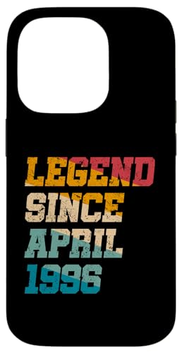 Legend Since April 1996 Lustiges Geschenk zum 29. Geburtstag Hülle für iPhone 14 Pro von Vintage Anniversary Birthday Novelty Gifts By Mj