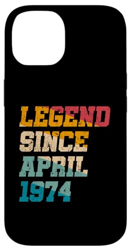 Legende seit April 1974 Lustig, 51 Jahre alt, 51. Geburtstag Hülle für iPhone 14 von Vintage Anniversary Birthday Novelty Gifts By Mj