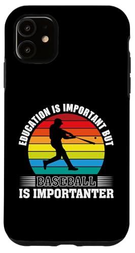 Hülle für iPhone 11 Baseball Is Importanter Baseballspieler Lustiger Baseball von Vintage Baseball T-Shirts & Gifts