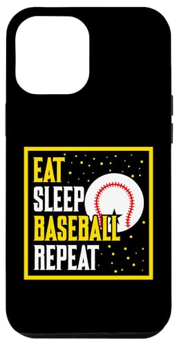 Hülle für iPhone 15 Plus Eat Sleep Baseball Wiederholter Baseballspieler Lustiger Baseball von Vintage Baseball T-Shirts & Gifts