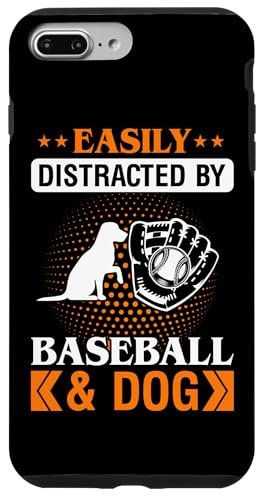 Hülle für iPhone 7 Plus/8 Plus Baseball- und Hunde-Baseballspieler lustige Baseballhunde von Vintage Baseball T-Shirts & Gifts