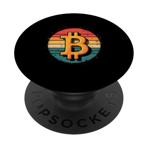 Bitcoin PopSockets Klebender PopGrip von Vintage Bitcoin Logo