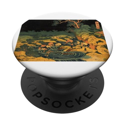 Angeln im Fackelschein in der Provinz Kai, aus Ozeanen der Weisheit PopSockets Klebender PopGrip von Vintage Blueprint Cooler Graphic Birthday Gift Top