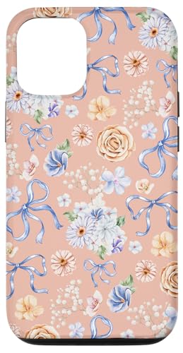 Hülle für iPhone 13 Zierliche Blumen- und Kokettenschleifen auf von Vintage Blumenmuster mit Schleifen