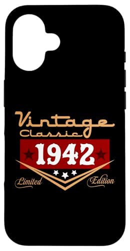 Hülle für iPhone 16 Vintage 83. Geburtstag Dekorationen Vintage 1942 83 Jahre alt von Vintage Classic 83rd 1942 Birthday Gifts for Men