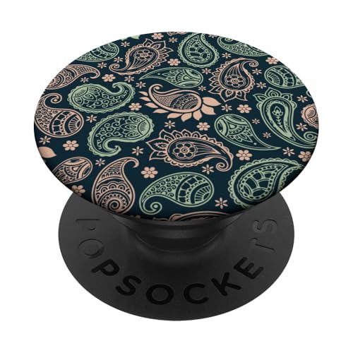 Paisley Boho Bandana Vintage Floral Aesthetic Groovy Pastell PopSockets Klebender PopGrip von Vintage Classic Paisley Bandana Pattern