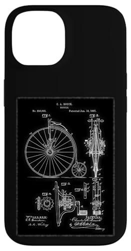 Hülle für iPhone 14 Vintage Penny Farthing Diagramm von Vintage Diagrams