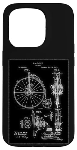 Hülle für iPhone 15 Pro Vintage Penny Farthing Diagramm von Vintage Diagrams