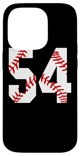 Hülle für iPhone 14 Pro Vintage Baseball Mom #54 Jersey Baseball Lieblingsspieler von Vintage Distressed Love Baseball Number Classics