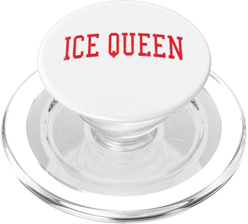 Ice Queen im Vintage-Look, rote Uni-Weihnachtslieder PopSockets PopGrip für MagSafe von Vintage Distressed Varsity Christmas Apparel